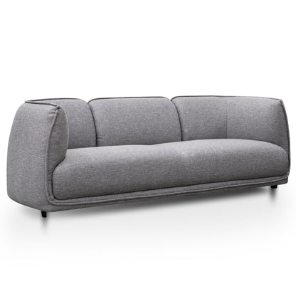 Chapman 3 Seater Fabric Sofa- Graphite Grey