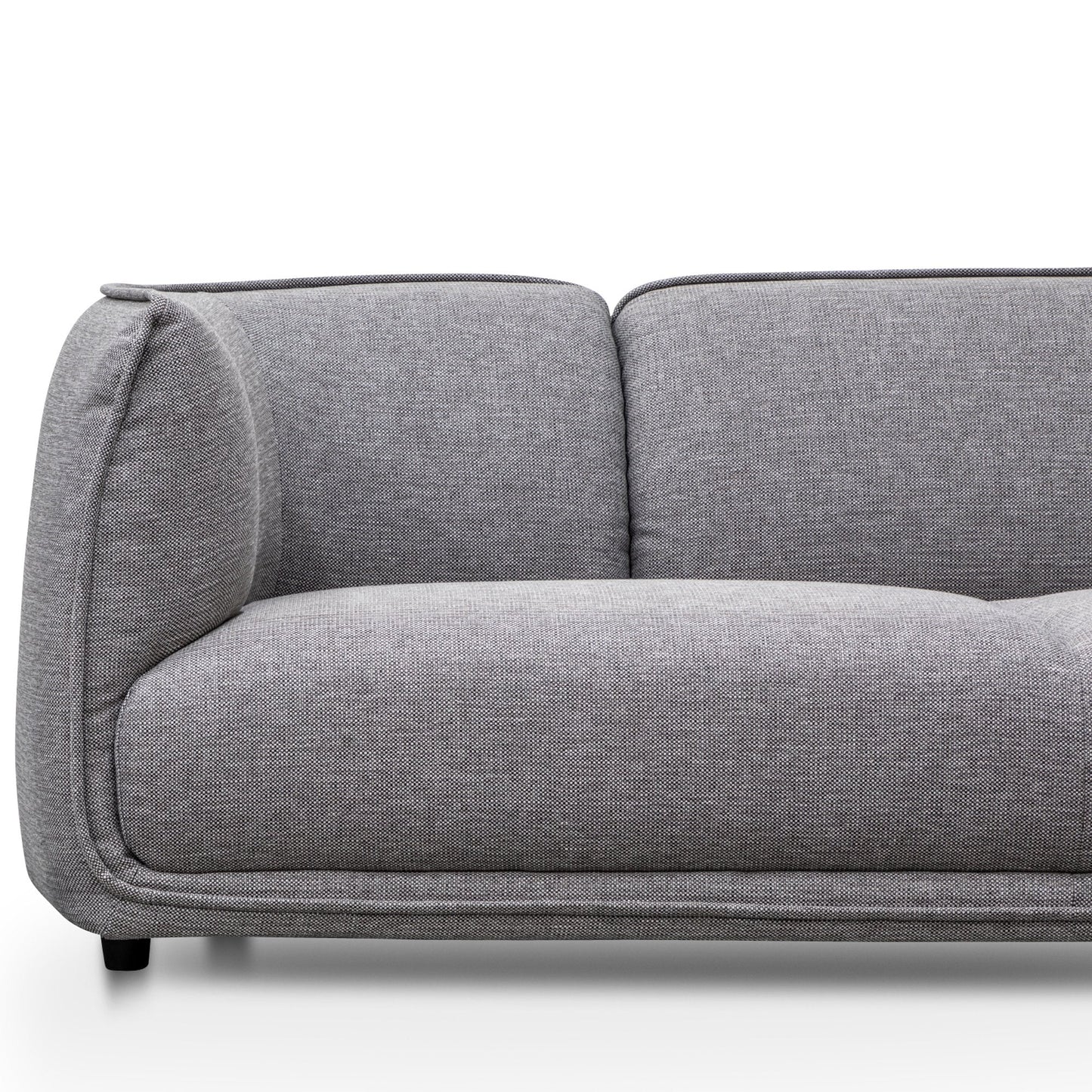 Chapman 3 Seater Fabric Sofa- Graphite Grey