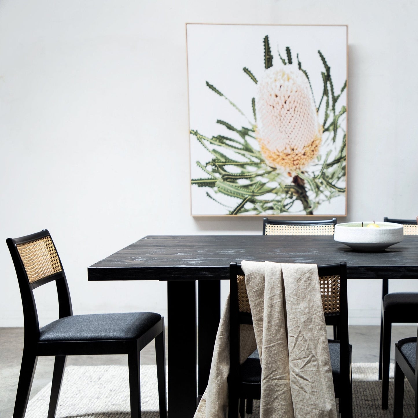 Craig Reclaimed Wood 2.8m Dining Table - Black