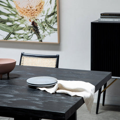 Craig Reclaimed Wood 2.8m Dining Table - Black