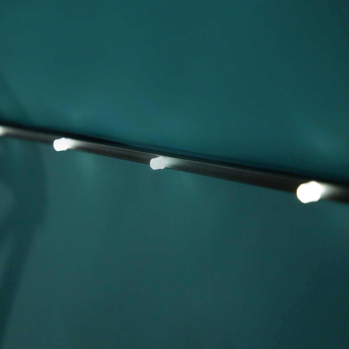 10 Ft. Solar Power Lighted Patio Umbrella with Base Stand