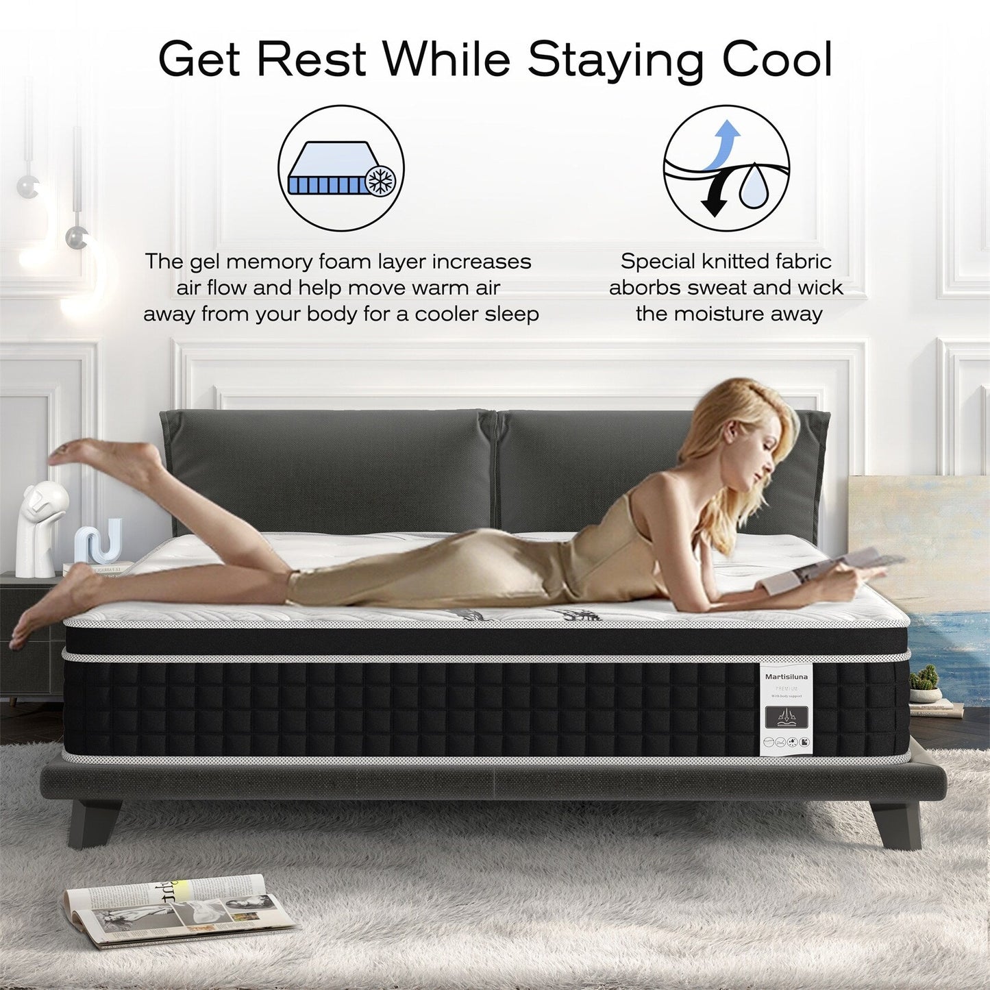 12-inch Hybrid Gel Memory Foam Mattress in a Box