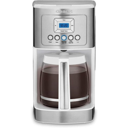 14-Cup Perfectemp Coffee Maker with Glass Carafe, Programmable, Brew Strength Control, 1-4 Cup Setting, White