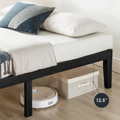 16 Inch Classic Solid Wood Platform Bed Frame in Multiple Finishes