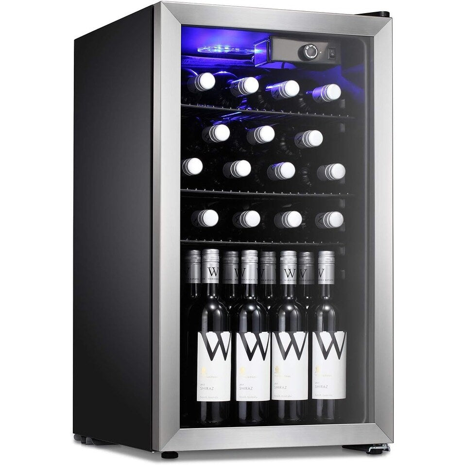 26 Bottle Wine Cooler/Cabinet Beverage Refigerator Mini Fridge - 17.52*19.29*31.18in