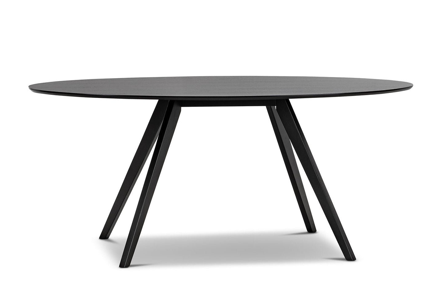 Anders 1.8m Oval Oak Dining Table - Black