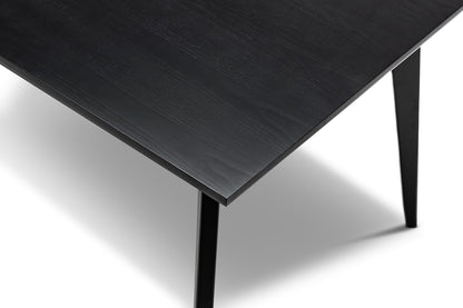 Calder 1.8m Oak Dining Table - Black
