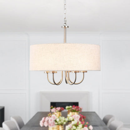 5-Light Modern Semi Flush Mount Ceiling Light for Dining Room Bedrooms Living Room - N/A