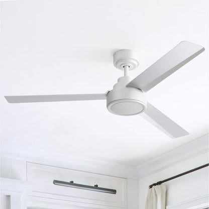 52 inch Modern Solid Wood / ABS Ceiling Fan With Remote Control(No Light),6 WInd Speed,Reversible Airflow