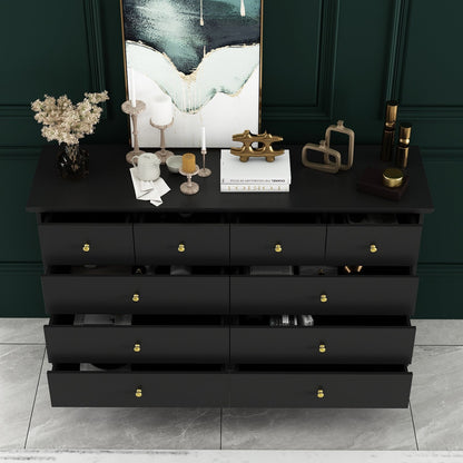 55.1 Wide Double Bedroom Dresser with Storage Drawers