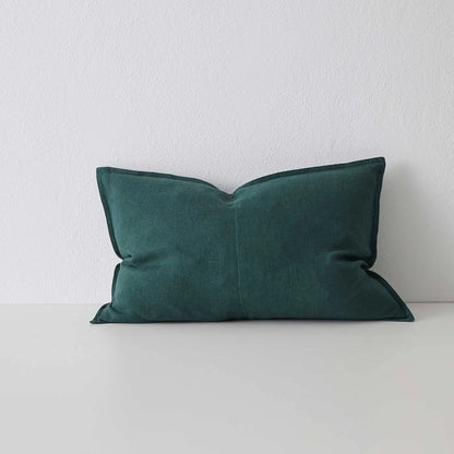 Como Linen Stonewashed Vintage Look Lumbar Cushion