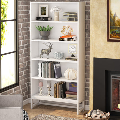 70.8 Inches Tall Bookcase and Bookshelf, 5-Tier Large Bookcases - 11.81D x 31.5W x 70.87H