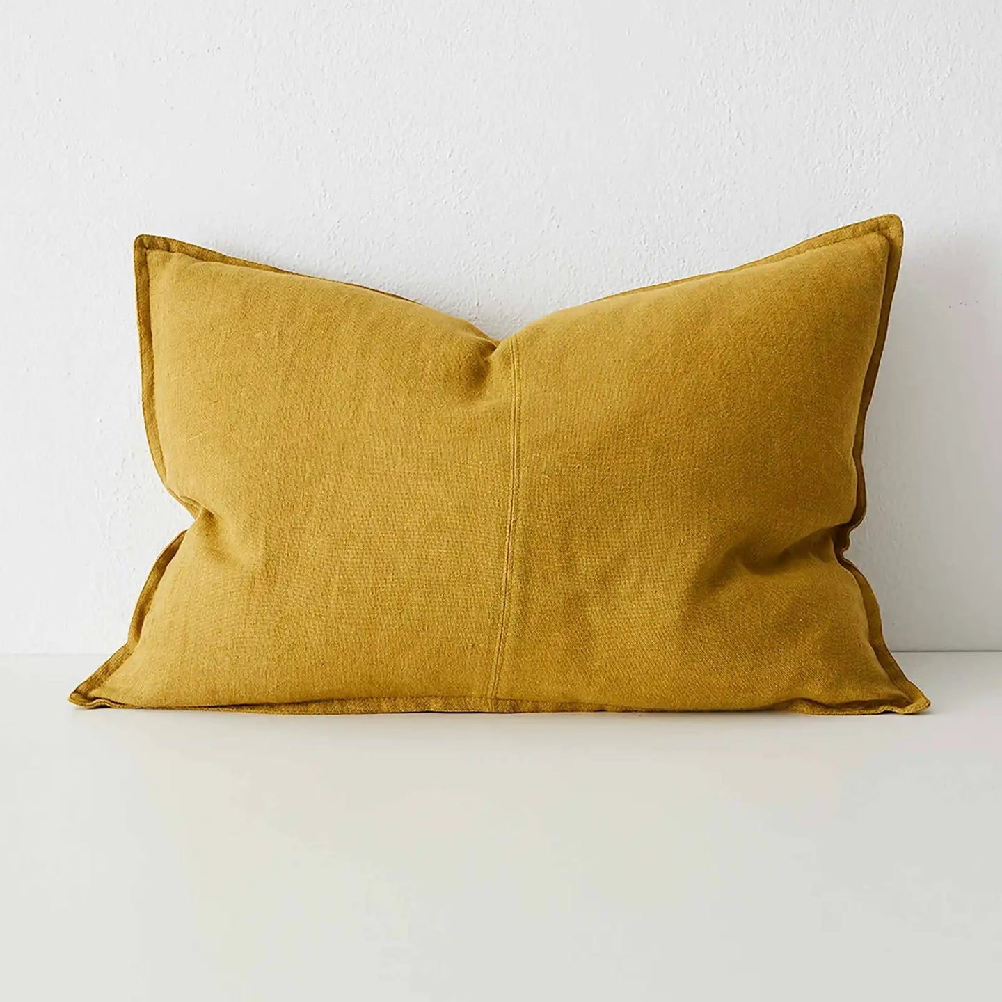 Como Linen Stonewashed Vintage Look Lumbar Cushion