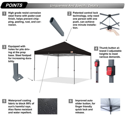 ABCCANOPY Durable Easy Pop up Canopy Tent Outdoor canopy tent