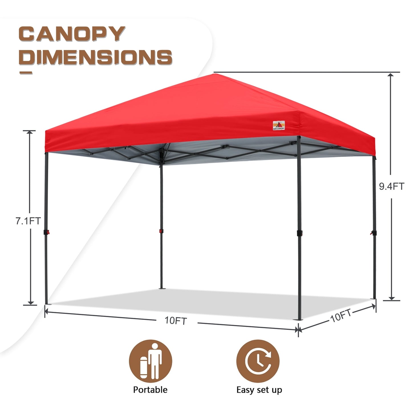 ABCCANOPY Durable Easy Pop up Canopy Tent Outdoor canopy tent