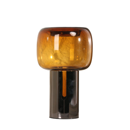 Brunelle Amber Small Glass Vase - Brown