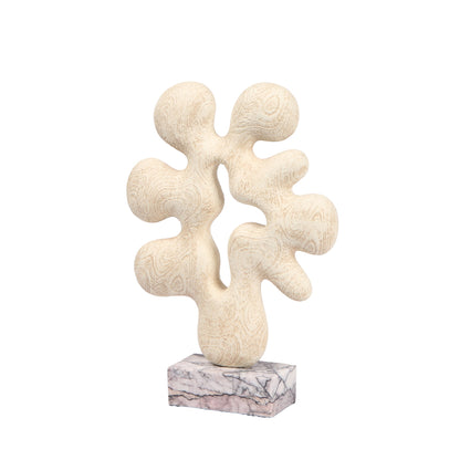 Auralith Organic Desktop Sculpture - Beige