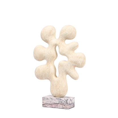 Auralith Organic Desktop Sculpture - Beige