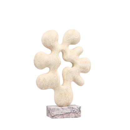 Auralith Organic Desktop Sculpture - Beige