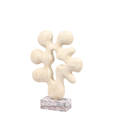 Auralith Organic Desktop Sculpture - Beige