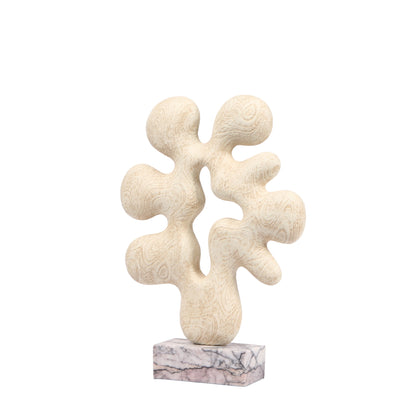 Auralith Organic Desktop Sculpture - Beige