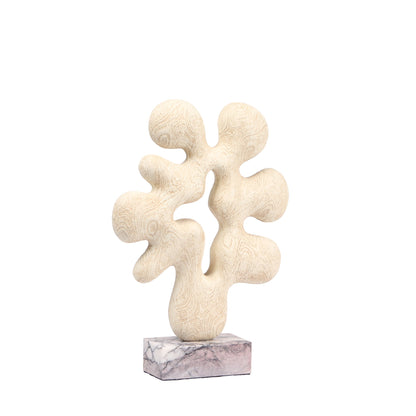 Auralith Organic Desktop Sculpture - Beige