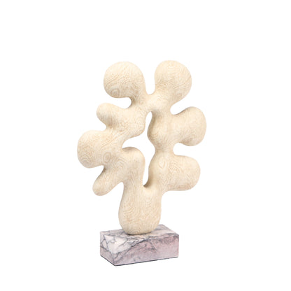 Auralith Organic Desktop Sculpture - Beige