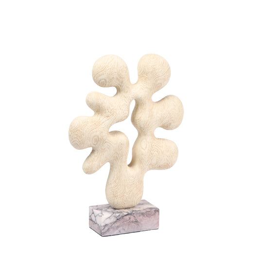 Auralith Organic Desktop Sculpture - Beige