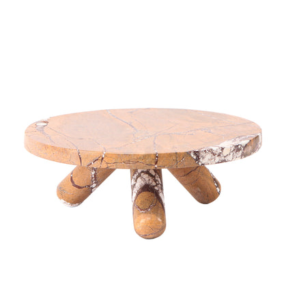 Bruni Marble Tray - Rainforest Brown