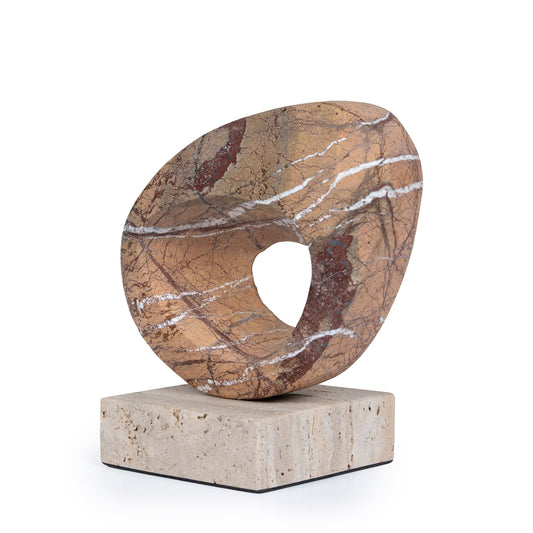 Arin Halo Marble Sculpture - Coffee
