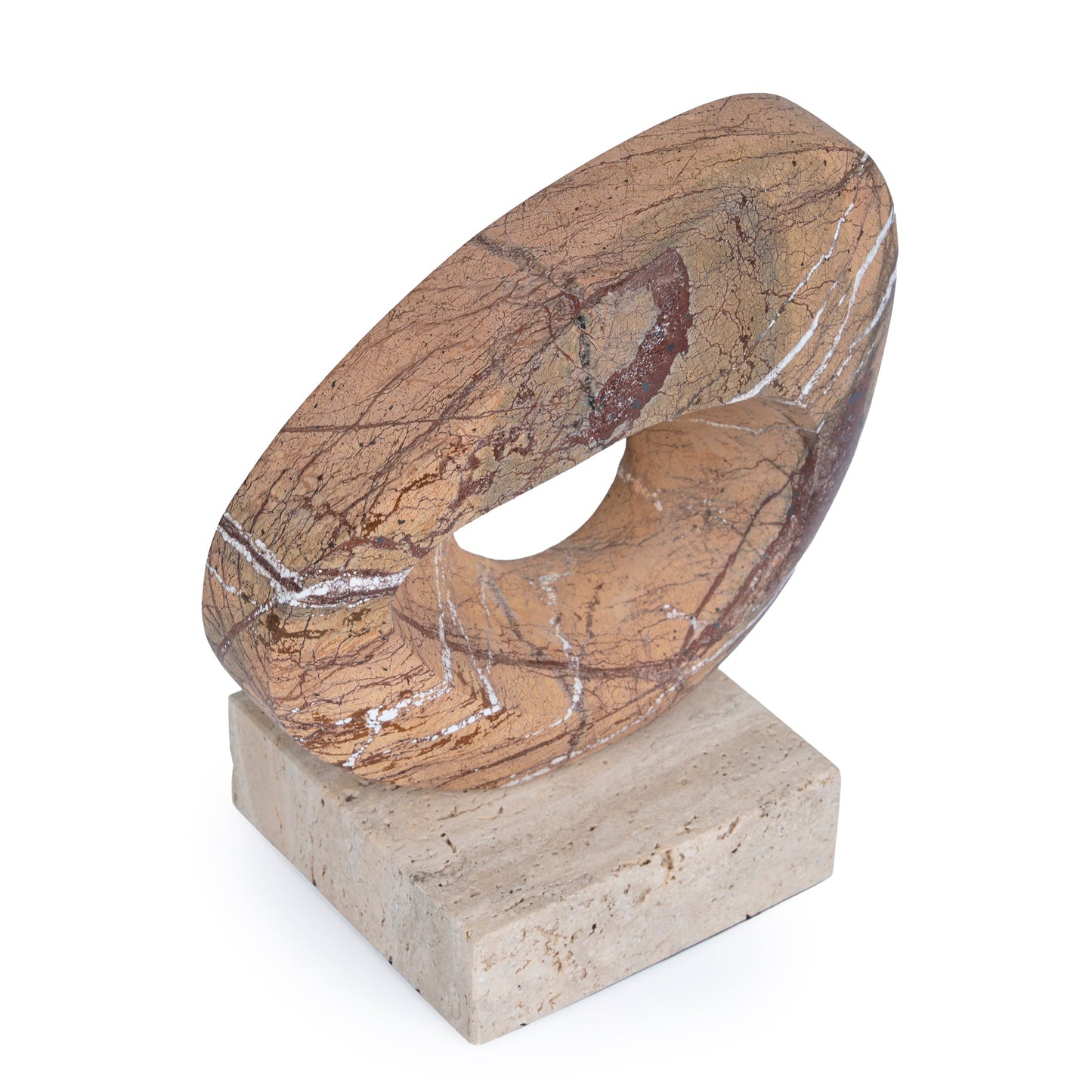 Arin Halo Marble Sculpture - Coffee