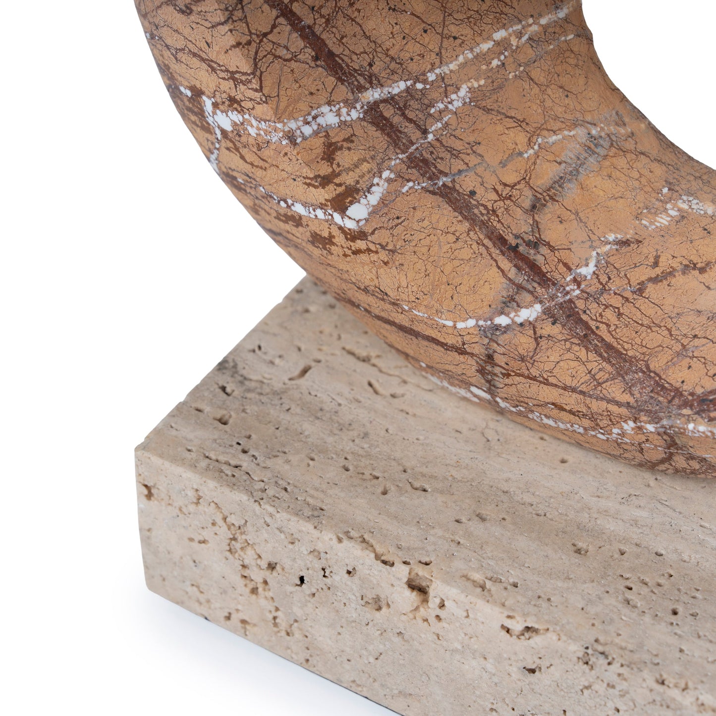 Arin Halo Marble Sculpture - Coffee