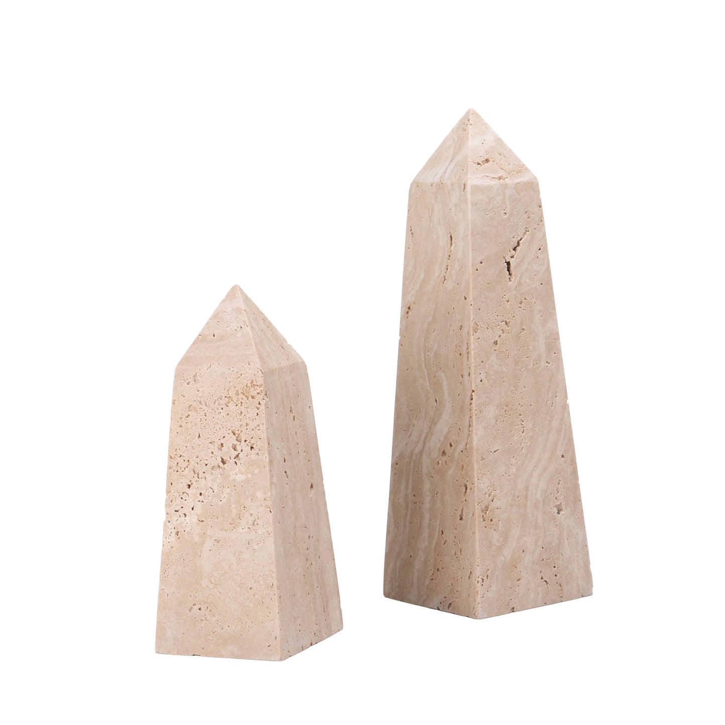 Bravon Obelisks Small Sculpture - Beige