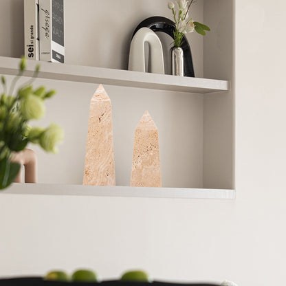 Bravon Obelisks Small Sculpture - Beige