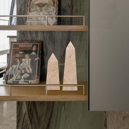 Bravon Obelisks Small Sculpture - Beige