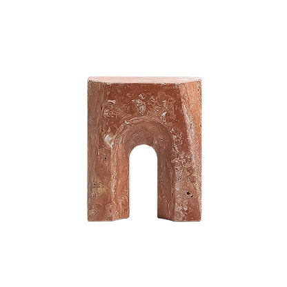 Brava Arch Short Marble Sclupture - Red