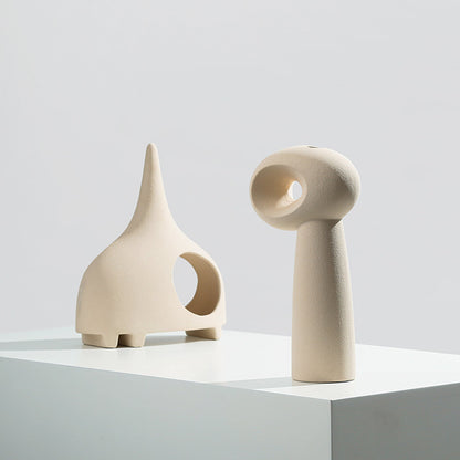 Brina Single Eye Ceramic Sculpture