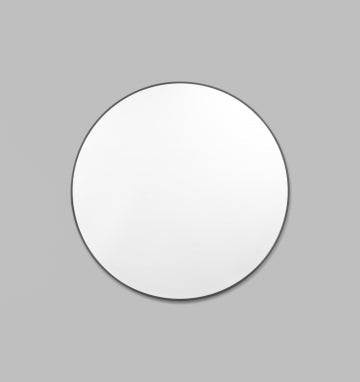 Bjorn 80cm Round Mirror - Black