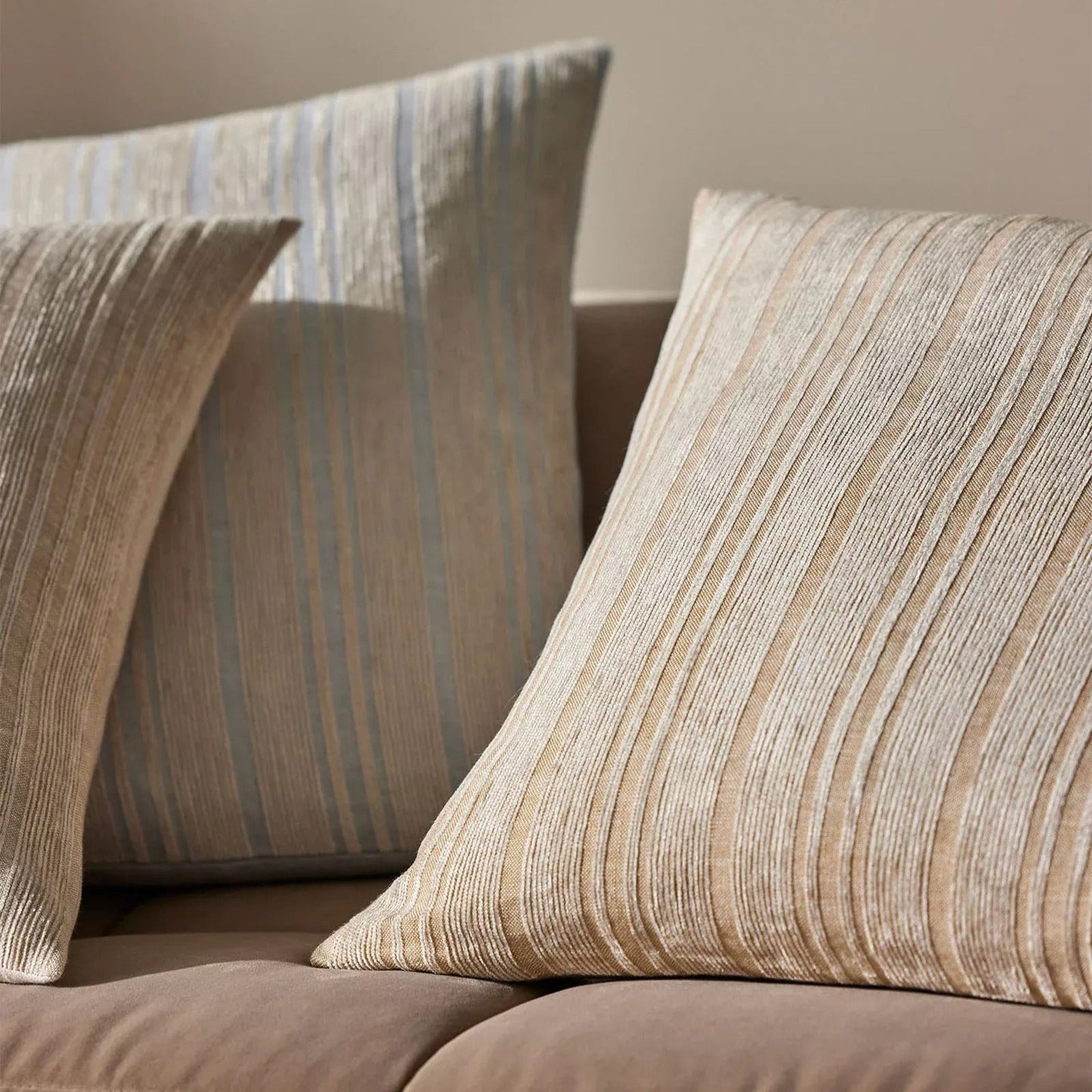 Adriana 50cm Contemporary Chenille Stripe Cushion