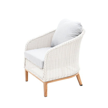 Albert 5pcs Outdoor Lounge Set - White Wicker