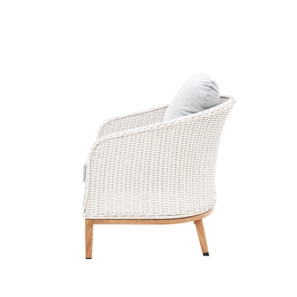 Albert 5pcs Outdoor Lounge Set - White Wicker