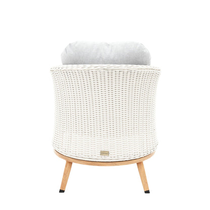 Albert 5pcs Outdoor Lounge Set - White Wicker