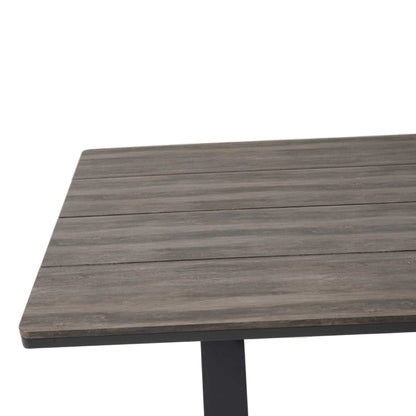 Altona Walnut Outdoor Dining Table - Grey Legs