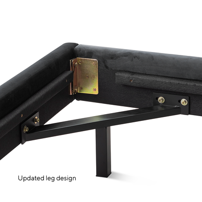 Carolina King Bed Frame - Black Velvet - Last One