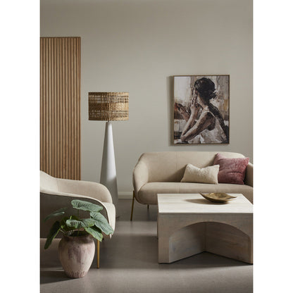 Aun Floor Lamp - Natural & White