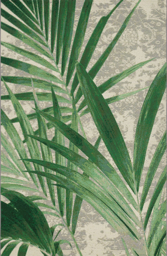 Avatar 160cm x 235cm Palm Spring Indoor and Outdoor Rugs - Grey Green