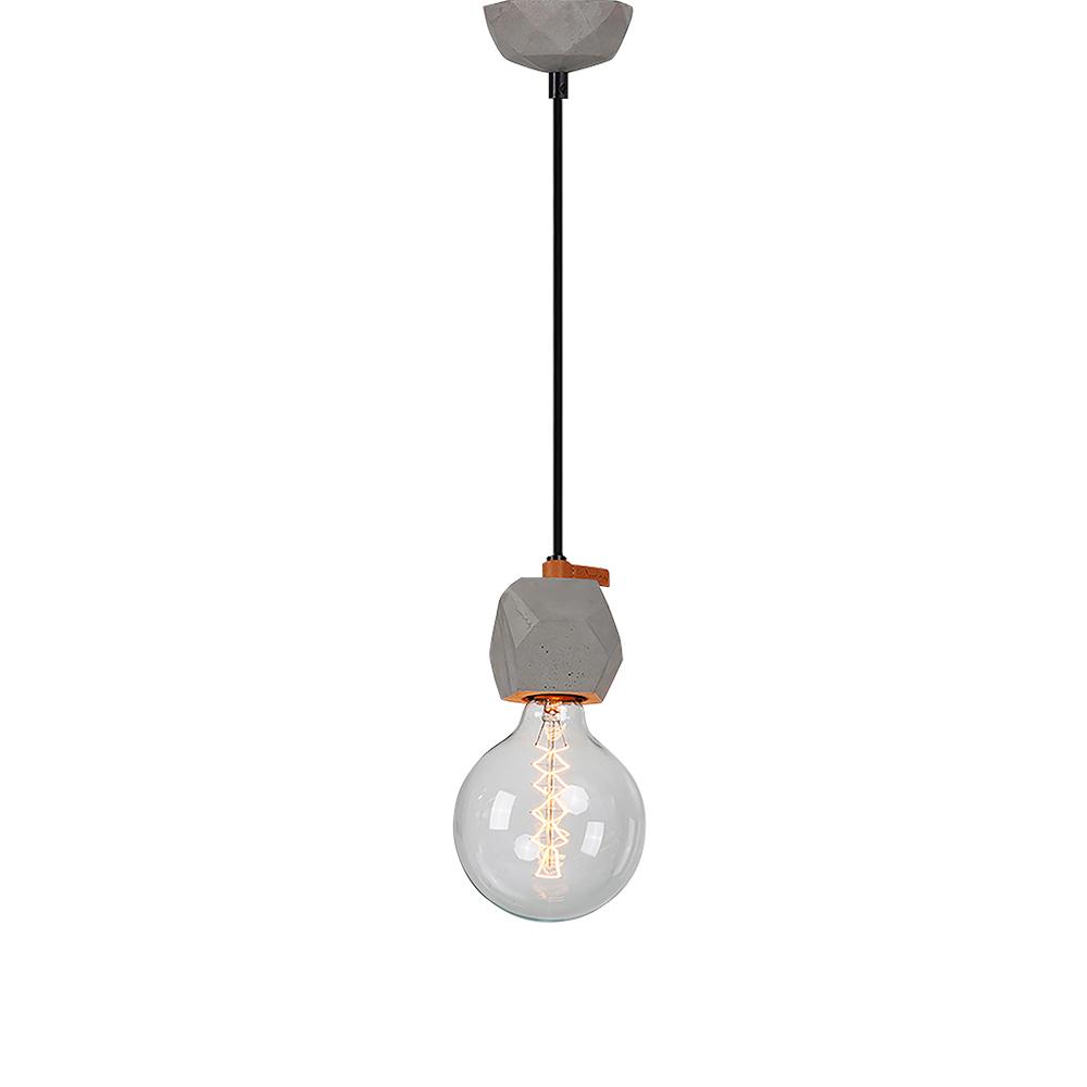 Axe Concrete Pendant Light - Grey