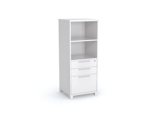 Axis Tower Bookcase - White