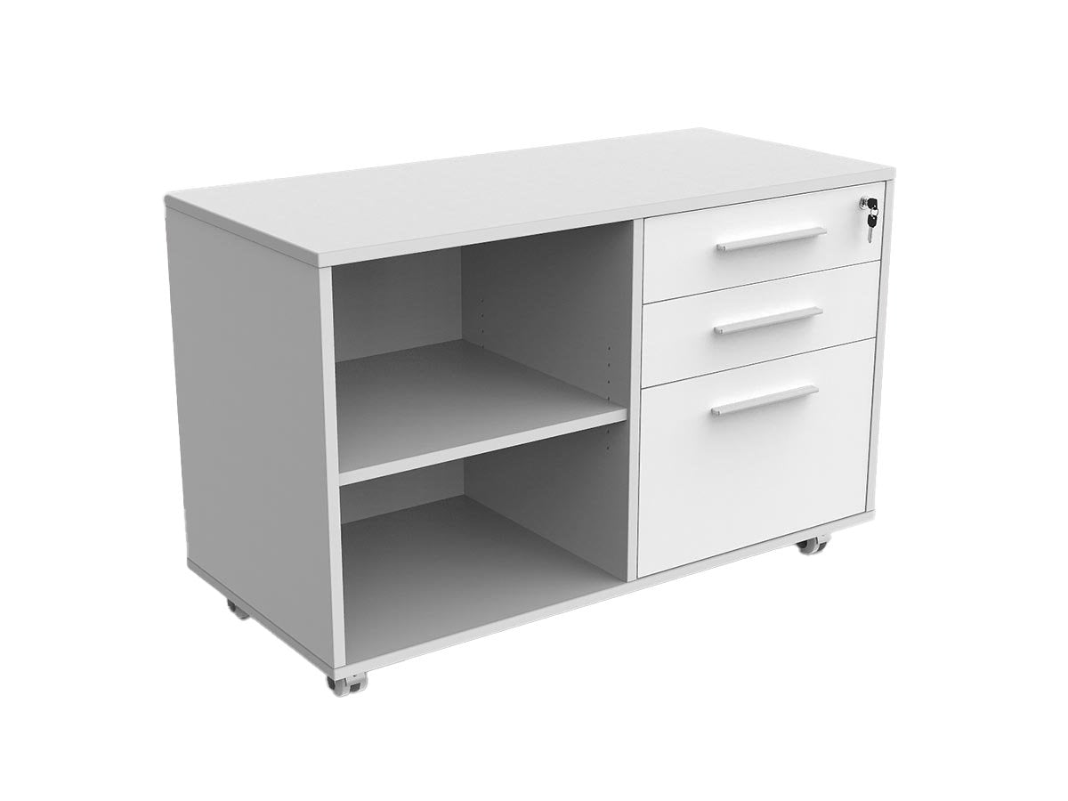 Axis Mobile Caddy Pedestal - White