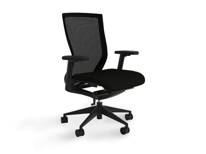 Balance Project Executive Mesh Ergonomic Office Chair with Arms - Black
